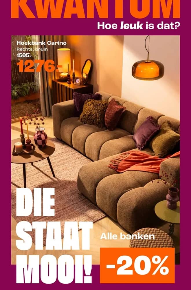 Voorpagina van de folder van Kwantum, geldig 12–25 oktober 2026