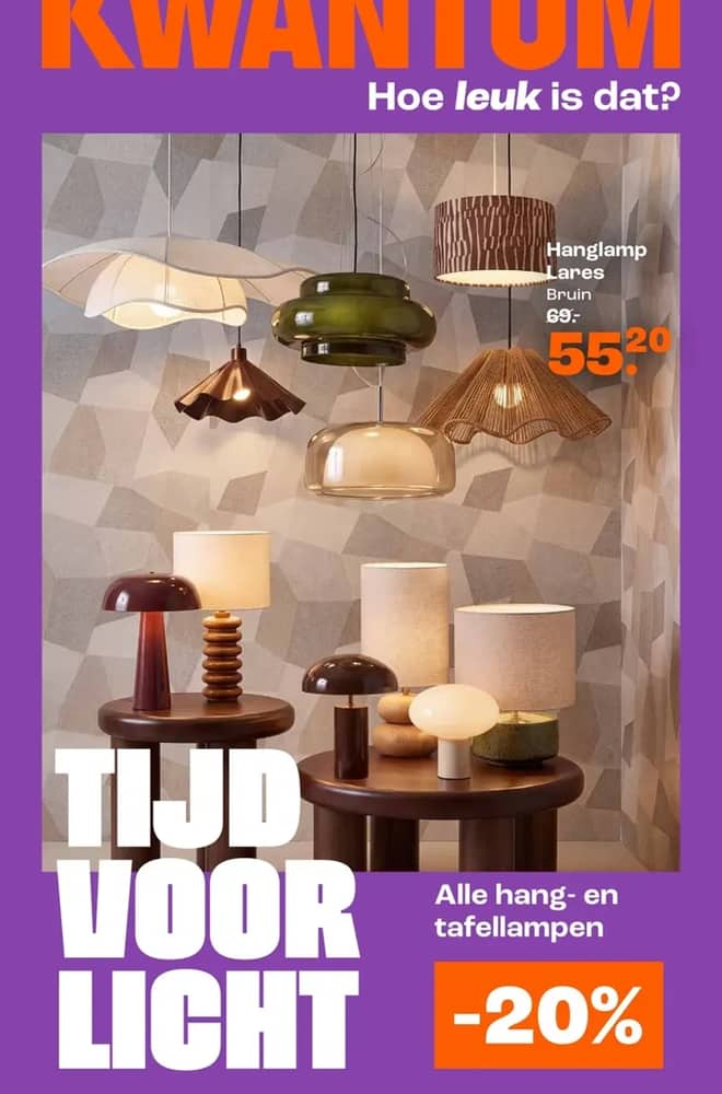 Voorpagina van de folder van Kwantum, geldig 26 oktober 2026 – 8 november 2026