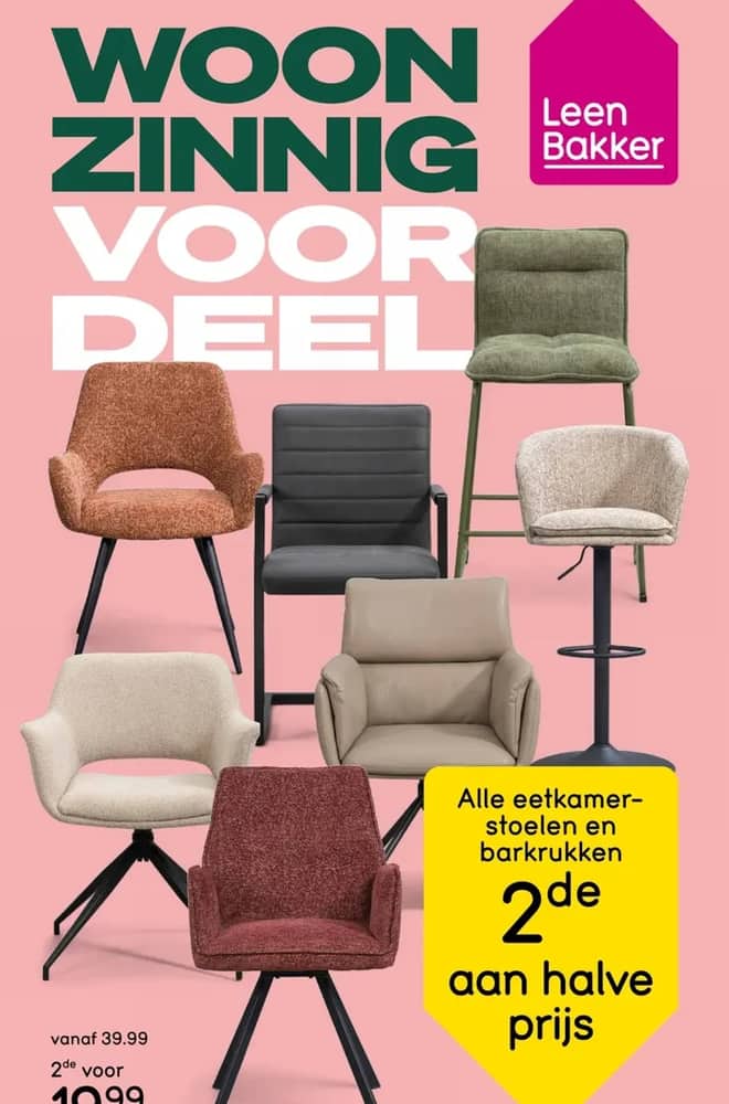 Voorpagina van de folder van Leen Bakker, geldig 26 oktober 2026 – 1 november 2026