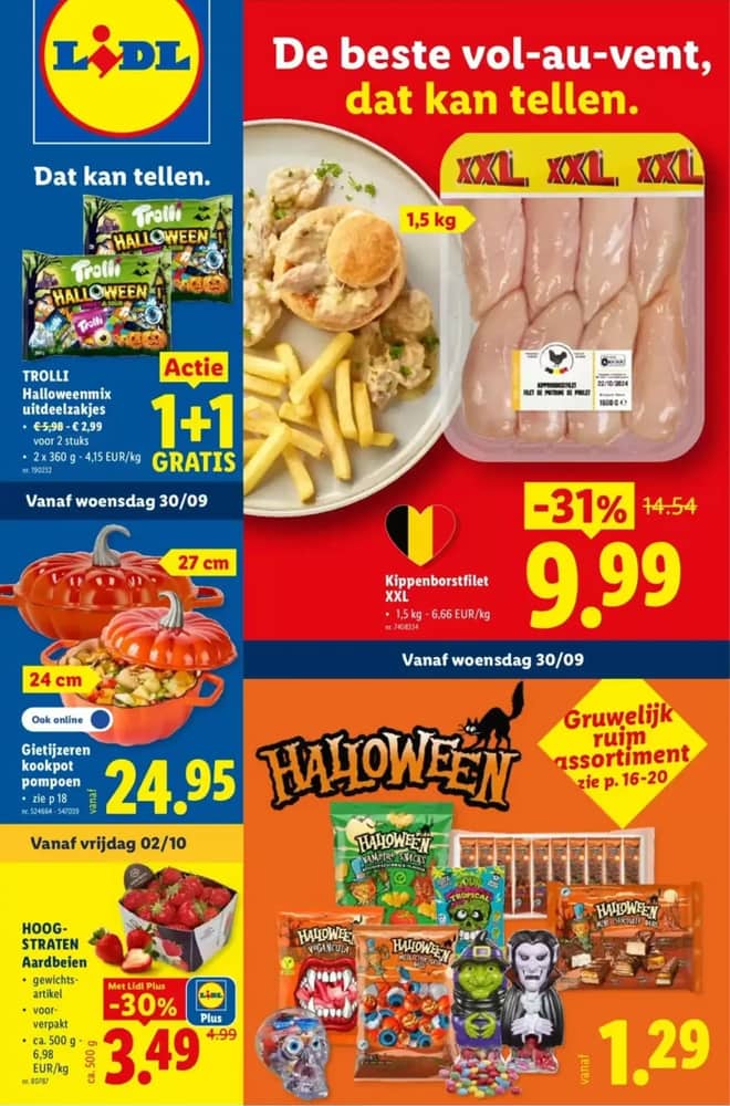 Voorpagina van de folder van Lidl, geldig 28 september 2026 – 3 oktober 2026