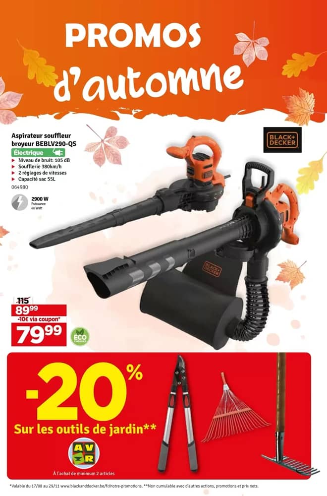 Voorpagina van de folder van Mr Bricolage, geldig 17–29 september 2026