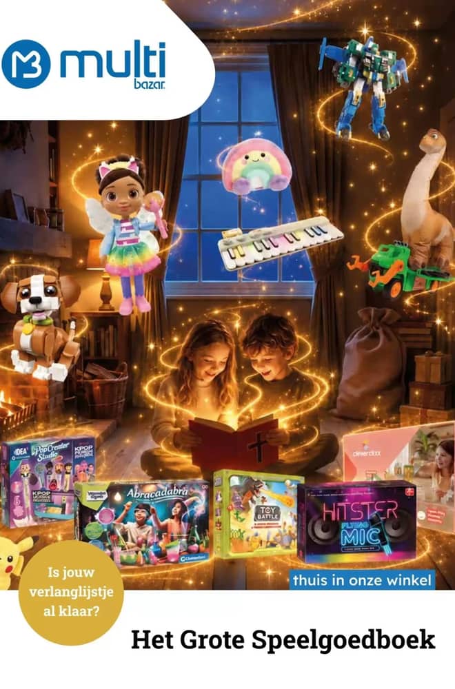 Voorpagina van de folder van Multi Bazar, geldig 8 oktober 2026 – 6 december 2026