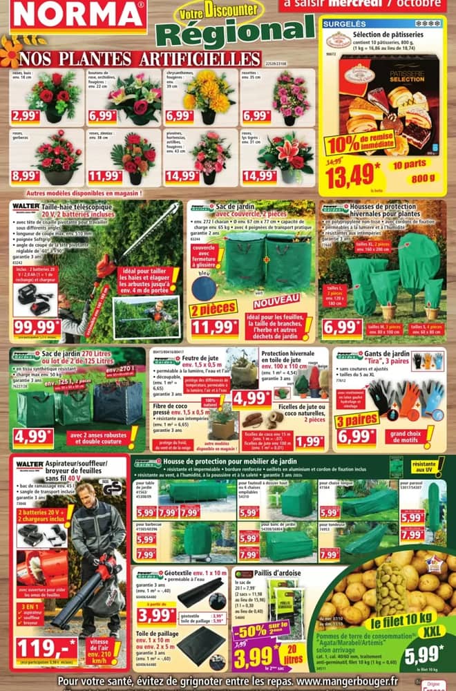 Voorpagina van de folder van Norma, geldig 7–13 oktober 2026