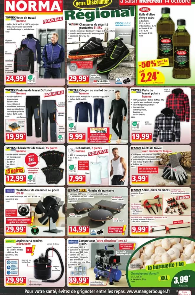 Voorpagina van de folder van Norma, geldig 14–20 oktober 2026