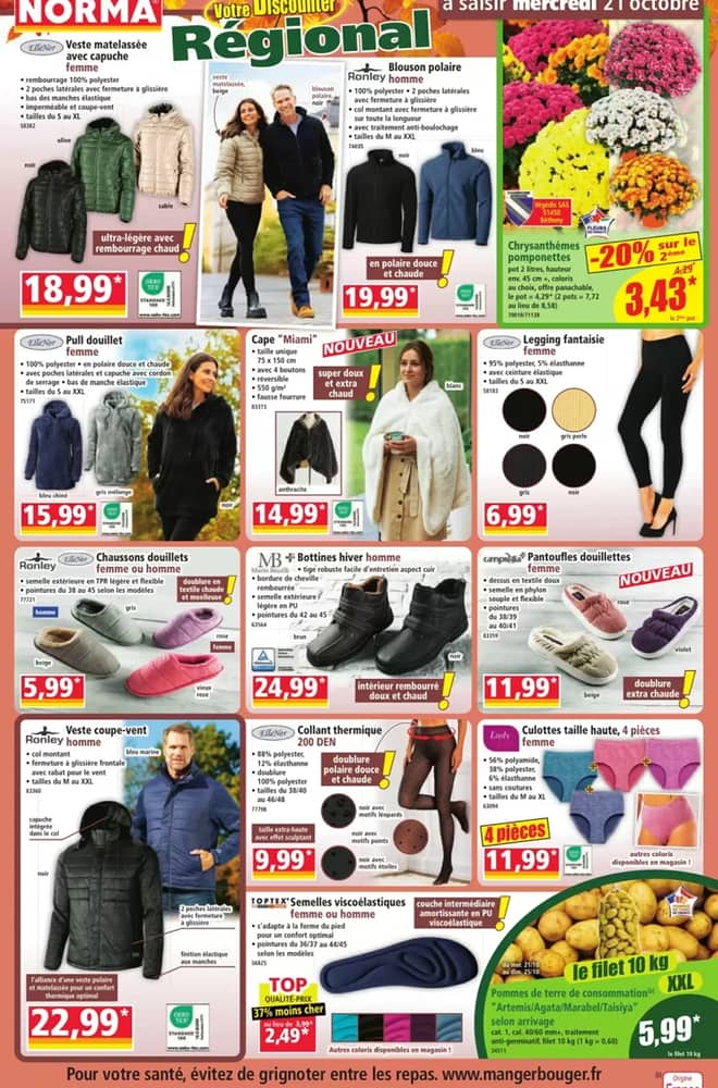 Voorpagina van de folder van Norma, geldig 21–27 oktober 2026