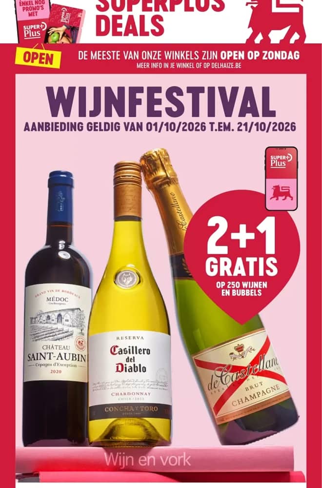 Voorpagina van de folder van Proxy Delhaize, geldig 1–7 oktober 2026