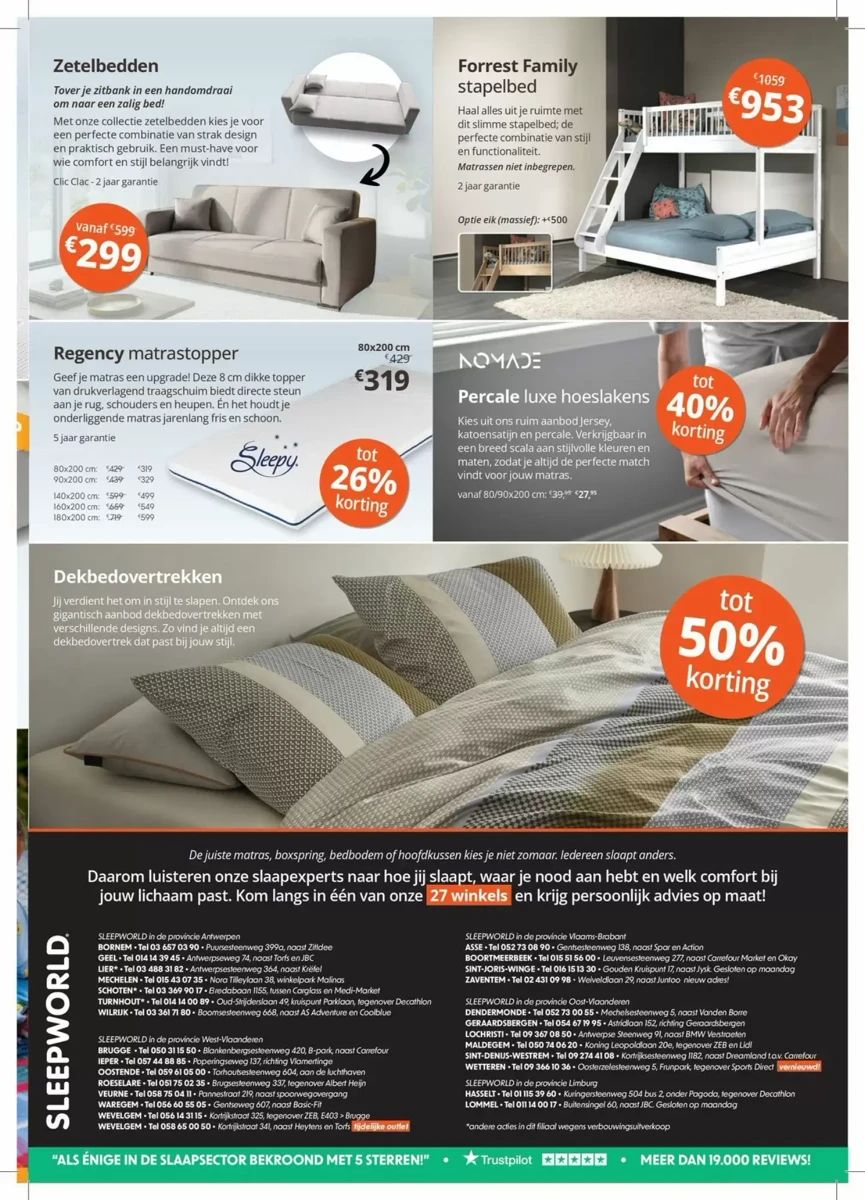 Folder Sleepworld, pagina 7 van 8