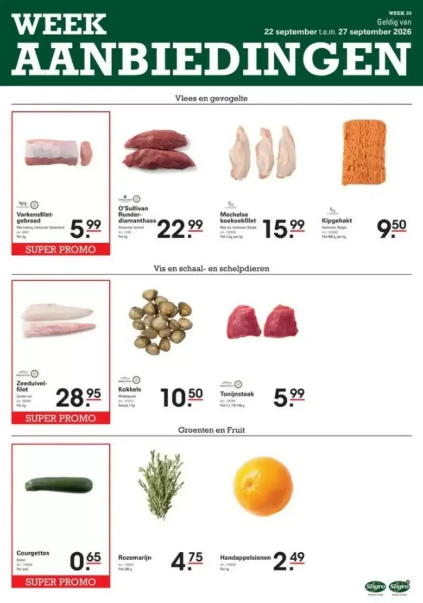 Folder Sligro, pagina 1 van 1