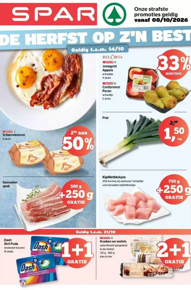Voorpagina van de folder van Spar Express, geldig 8–14 oktober 2026