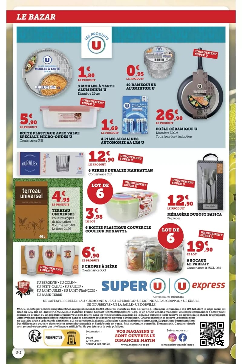 Folder Super U, pagina 20 van 20