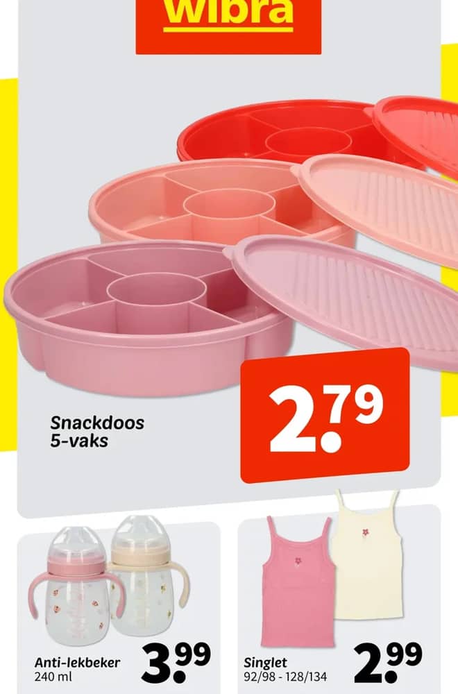 Voorpagina van de folder van Wibra, geldig 5–18 oktober 2026
