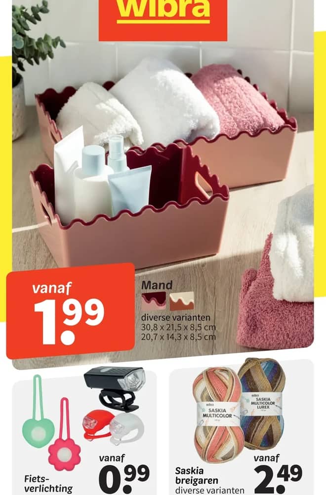 Voorpagina van de folder van Wibra, geldig 19 oktober 2026 – 1 november 2026