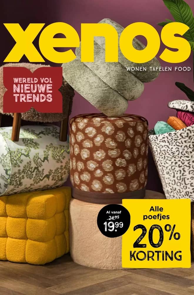 Voorpagina van de folder van Xenos, geldig 12–18 oktober 2026