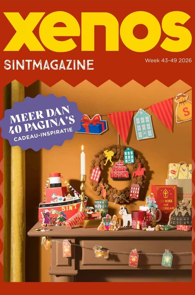 Voorpagina van de folder van Xenos, geldig 18 oktober 2026 – 5 december 2026