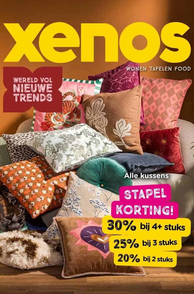 Voorpagina van de folder van Xenos, geldig 21 september 2026 – 4 oktober 2026