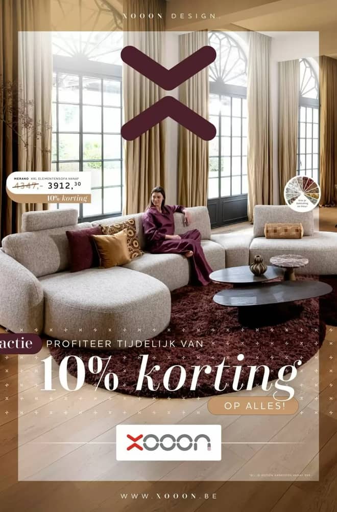 Voorpagina van de folder van Xooon, geldig 29 oktober 2026 – 12 november 2026