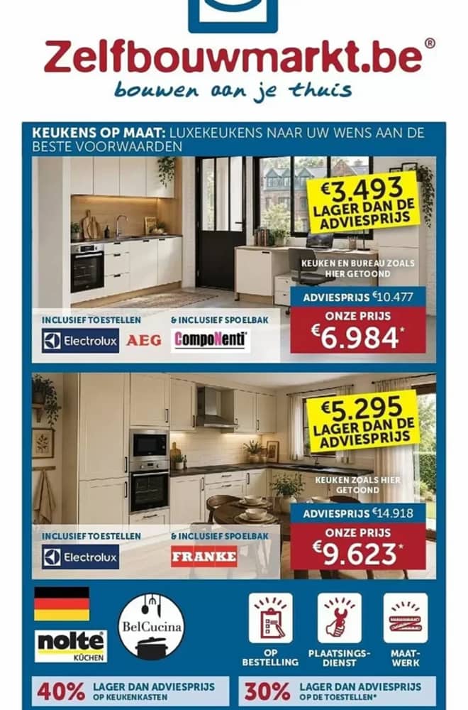 Voorpagina van de folder van Zelfbouwmarkt, geldig 22 september 2026 – 19 oktober 2026