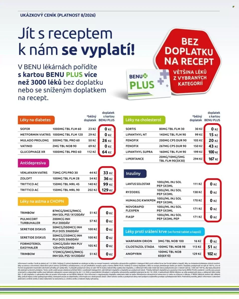 Leták BENU, strana 18 z 18