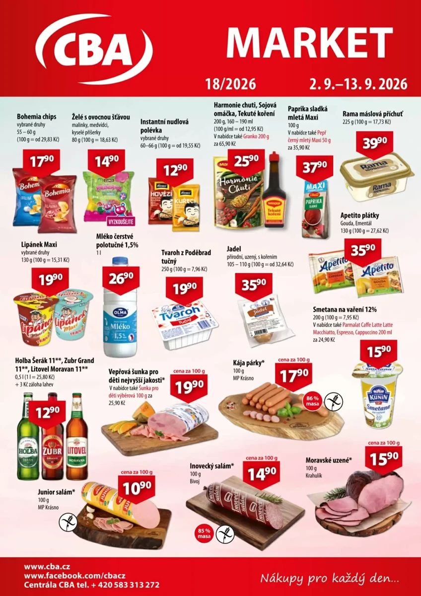 Leták CBA, strana 1 z 2