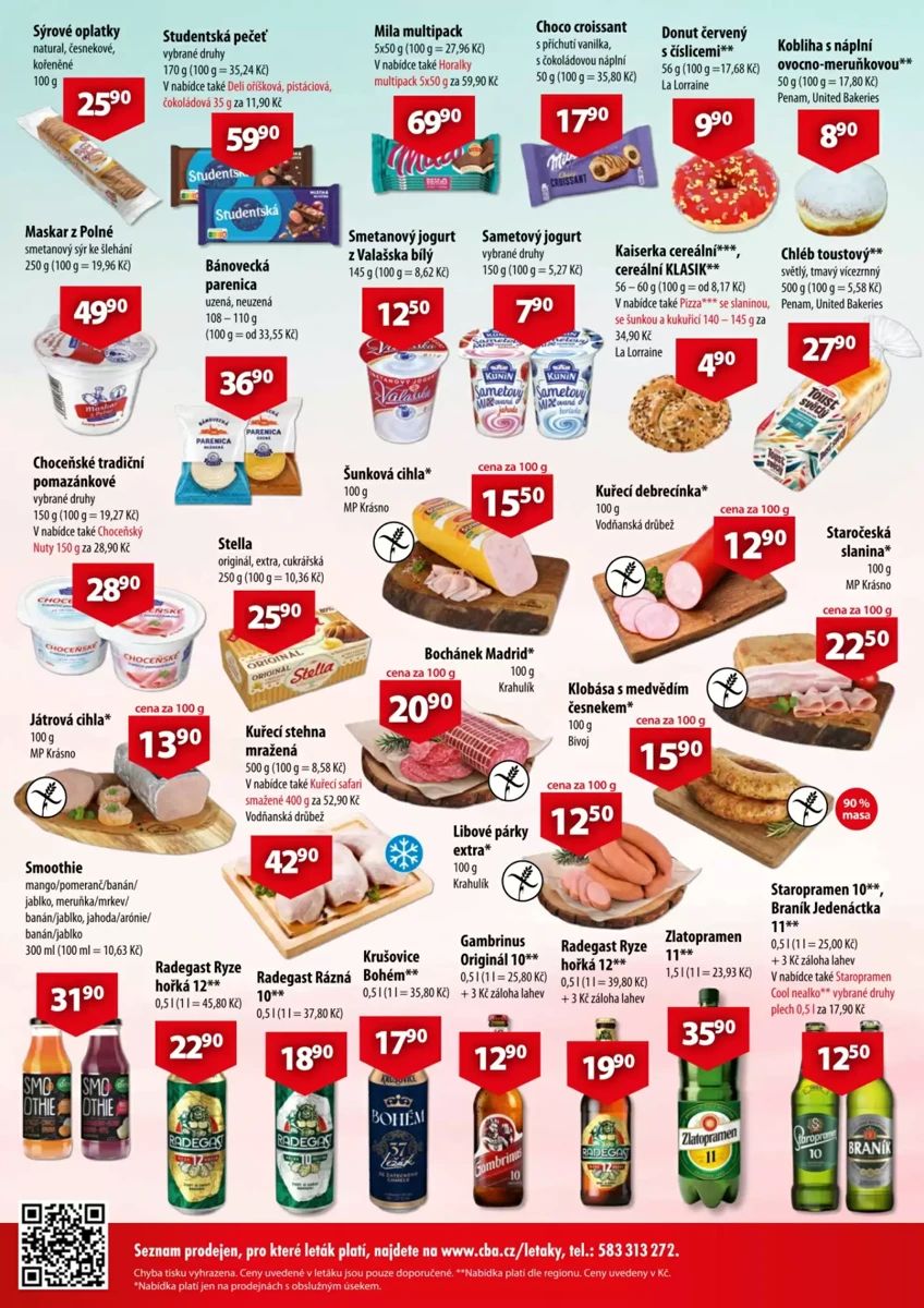 Leták CBA, strana 2 z 2