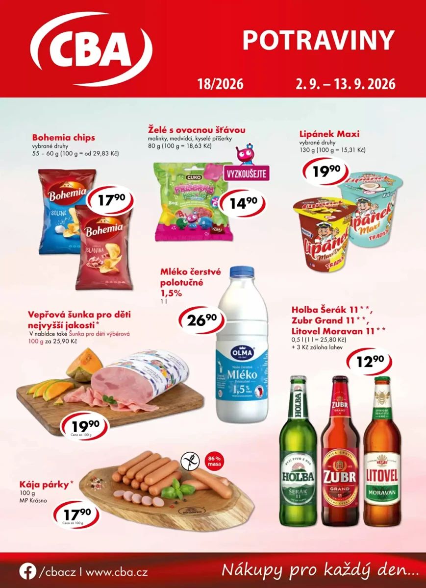 Leták CBA, strana 1 z 4