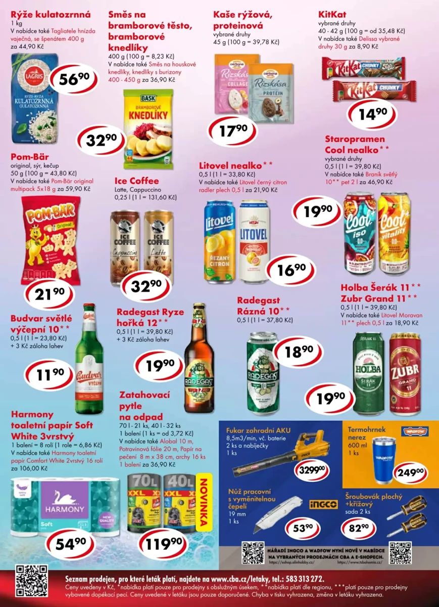 Leták CBA, strana 4 z 4