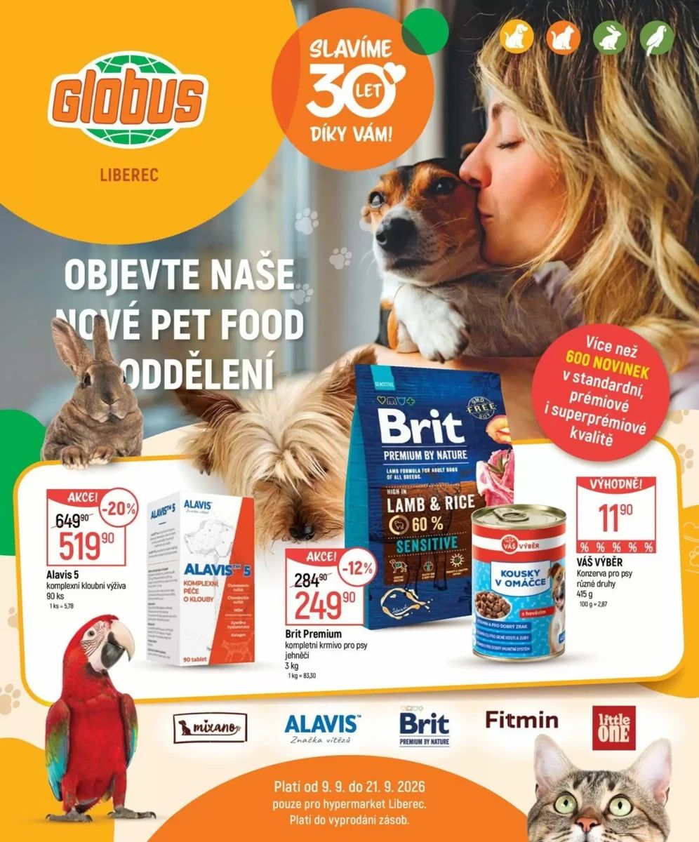 Leták Globus, strana 1 z 8