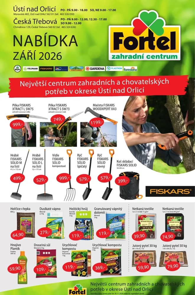 Titulní strana letáku Konzum, platný 1–30 září 2026