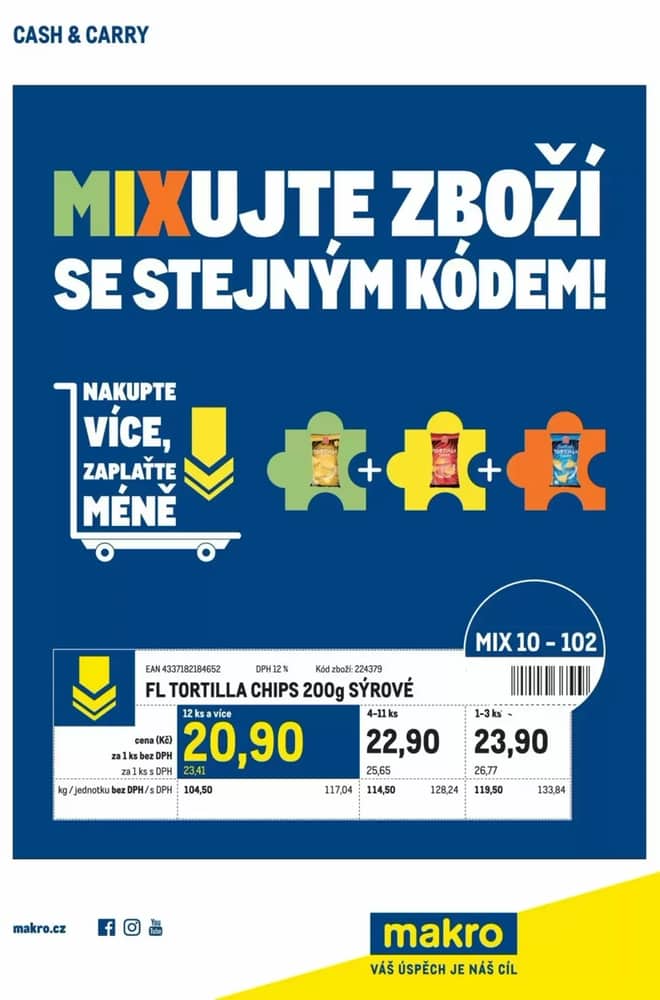 Titulní strana letáku Makro, platný 2–16 září 2026