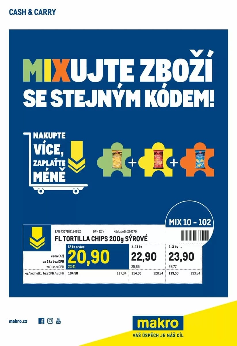 Leták Makro, strana 1 z 1