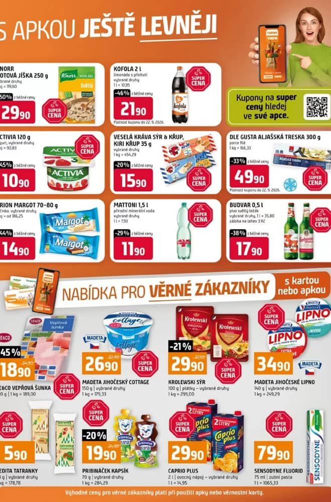 Titulní strana letáku Terno, platný 9–15 září 2026