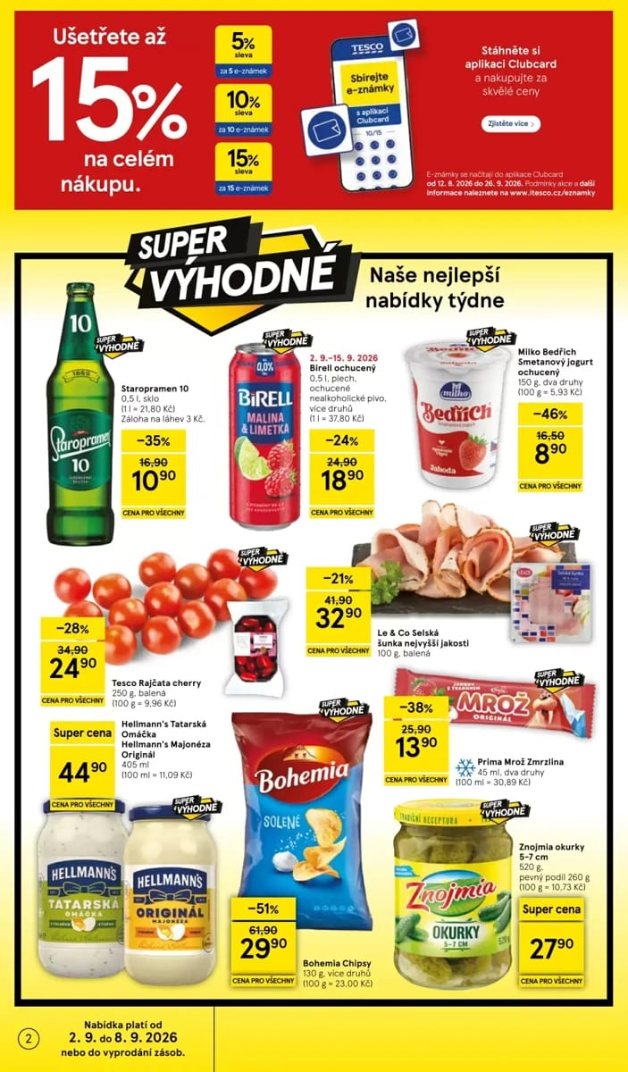Leták Tesco, strana 2 z 16