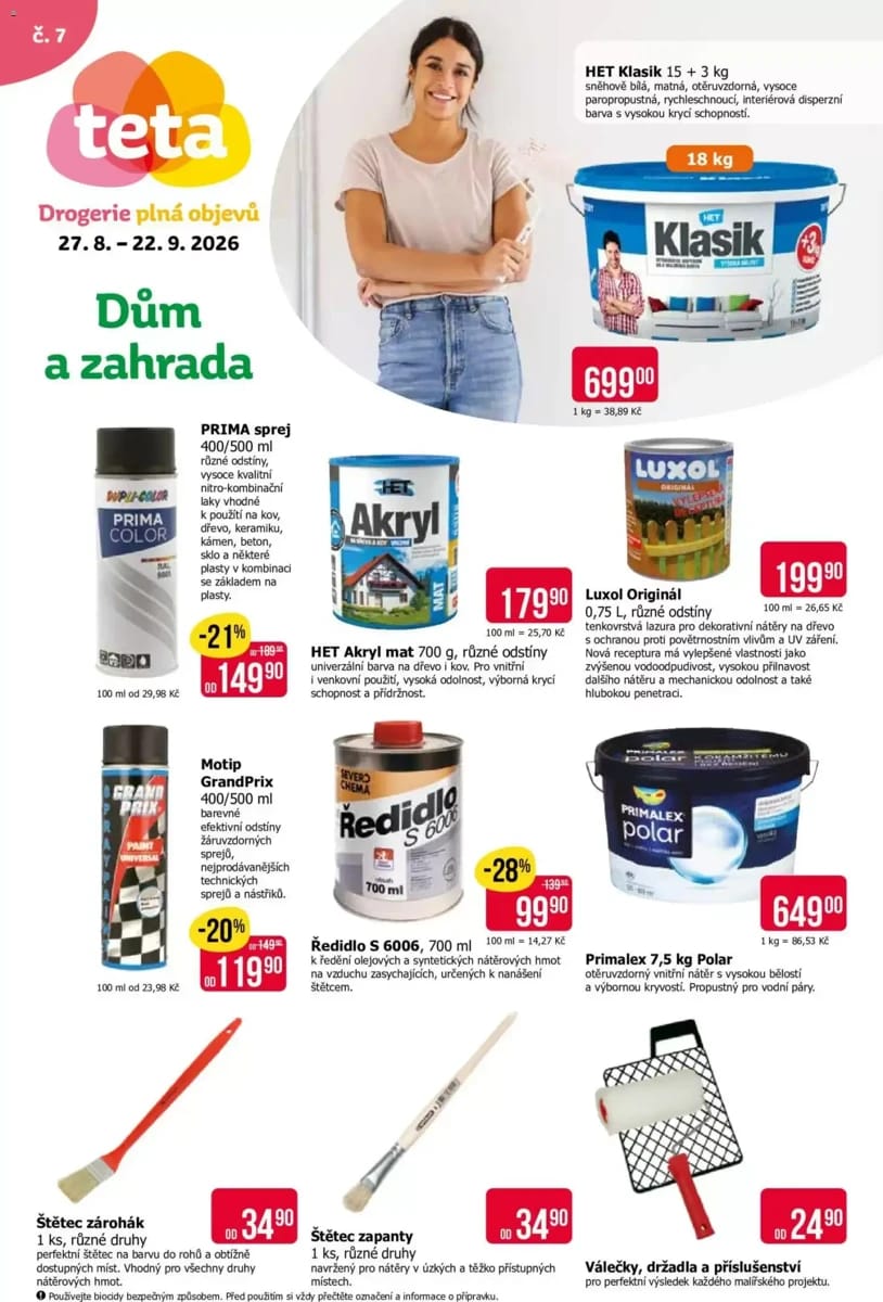 Leták Teta, strana 1 z 2
