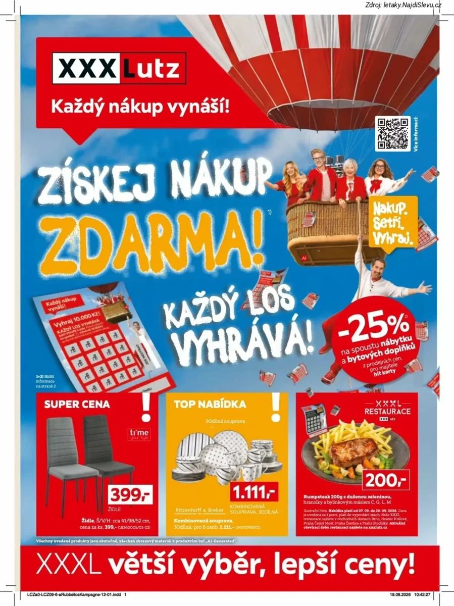 Leták XXXLutz, strana 1 z 12