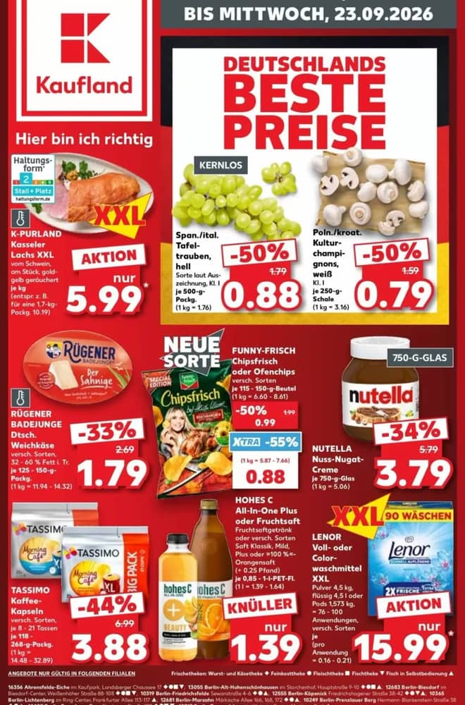 Titelseite des Prospekts von Kaufland, gültig 17–23 September 2026