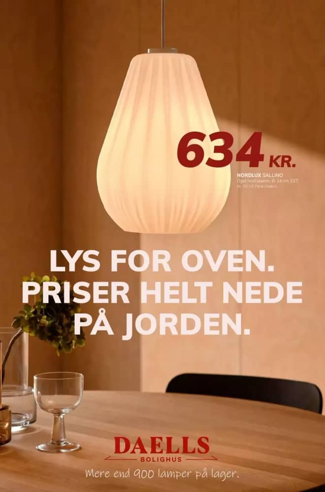 Forside af tilbudsavisen fra Daells Bolighus, gældende 10–30 september 2026