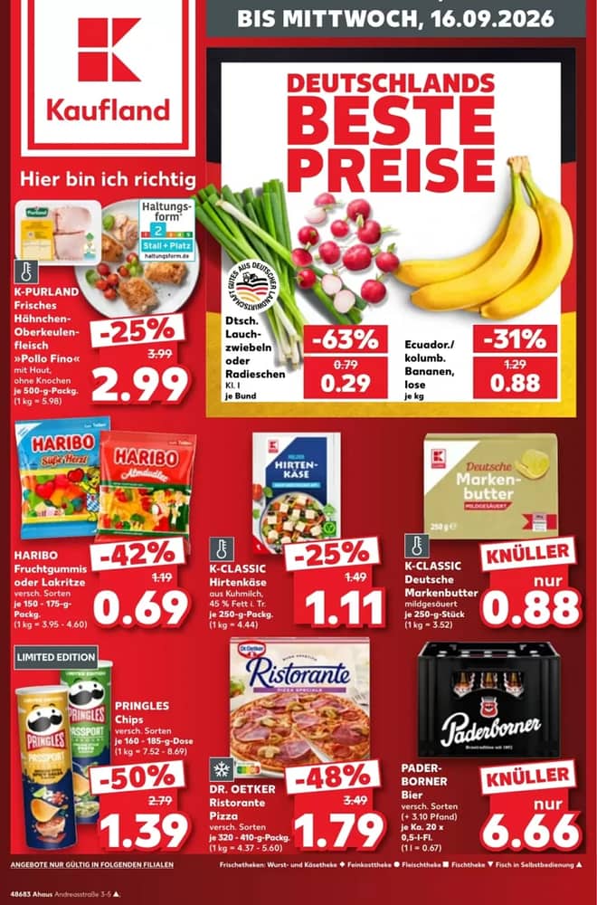 Forside af tilbudsavisen fra Kaufland, gældende 10–16 september 2026