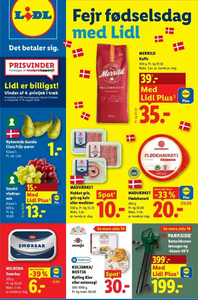 Forside af tilbudsavisen fra Lidl, gældende 6–12 september 2026