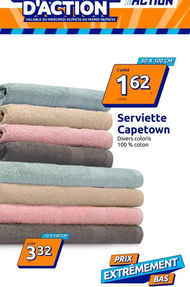 Couverture du catalogue Action, valable 2–8 septembre 2026