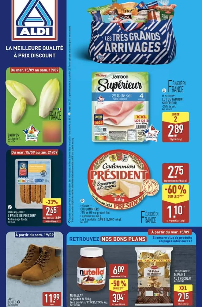 Couverture du catalogue Aldi, valable 15–21 septembre 2026