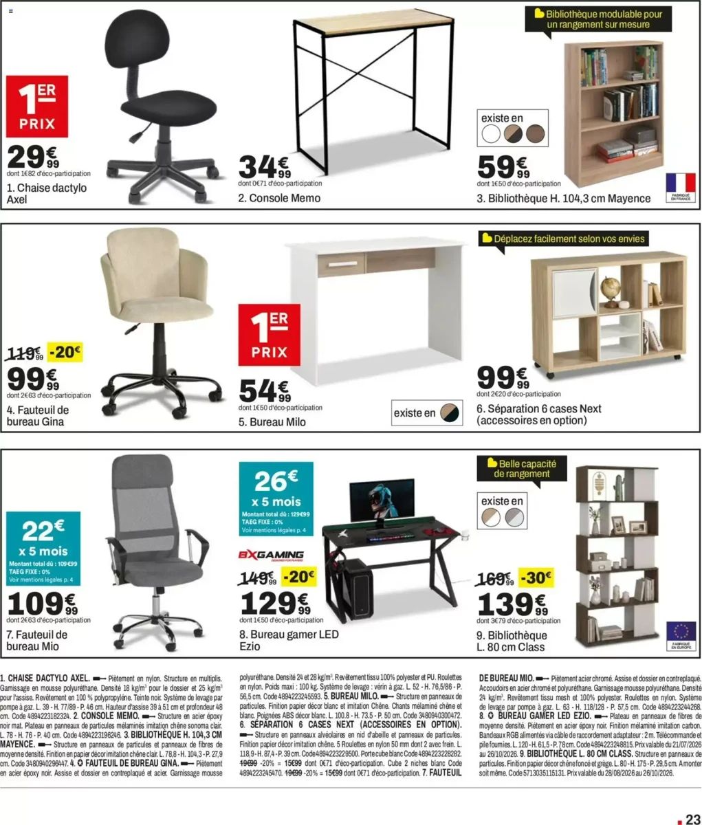 Catalogue BUT, page 23 sur 32