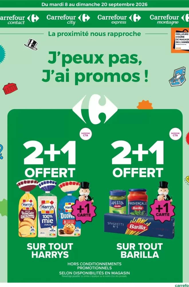 Couverture du catalogue Carrefour City, valable 8–20 septembre 2026