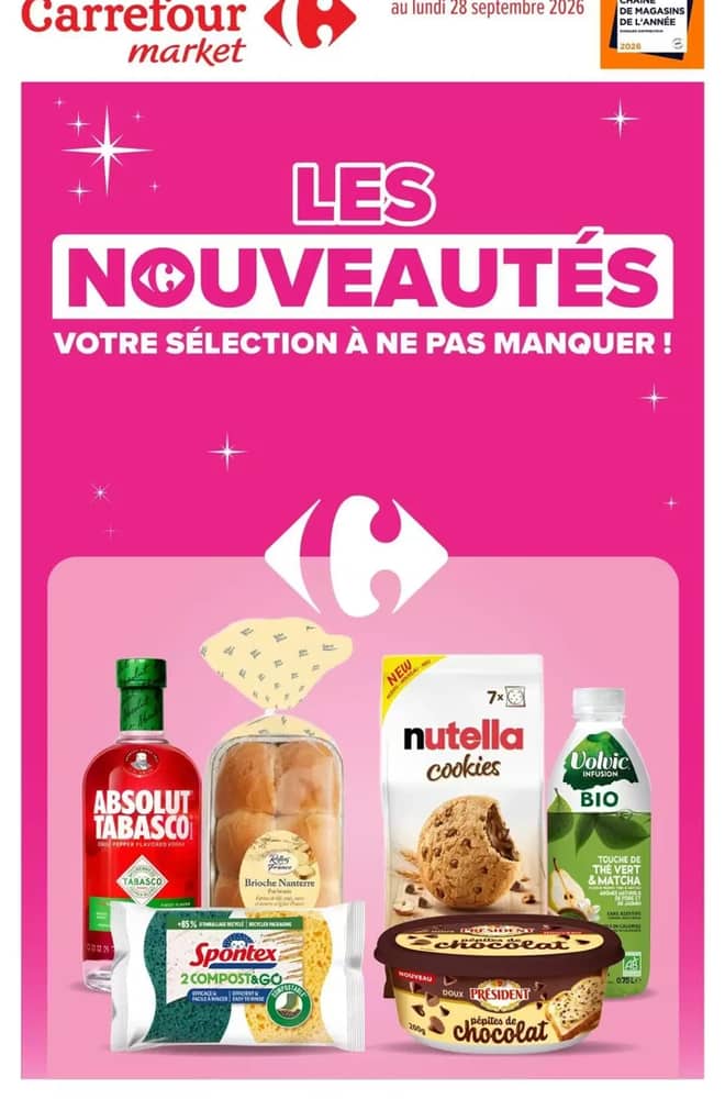 Couverture du catalogue Carrefour Market, valable 1–28 septembre 2026