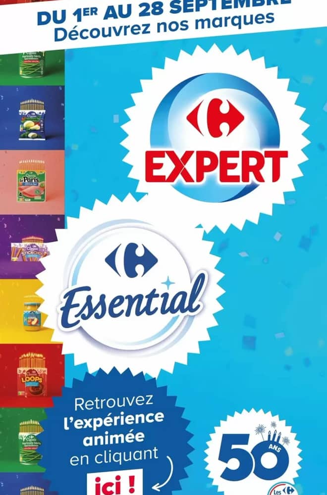 Couverture du catalogue Carrefour, valable 1–28 septembre 2026