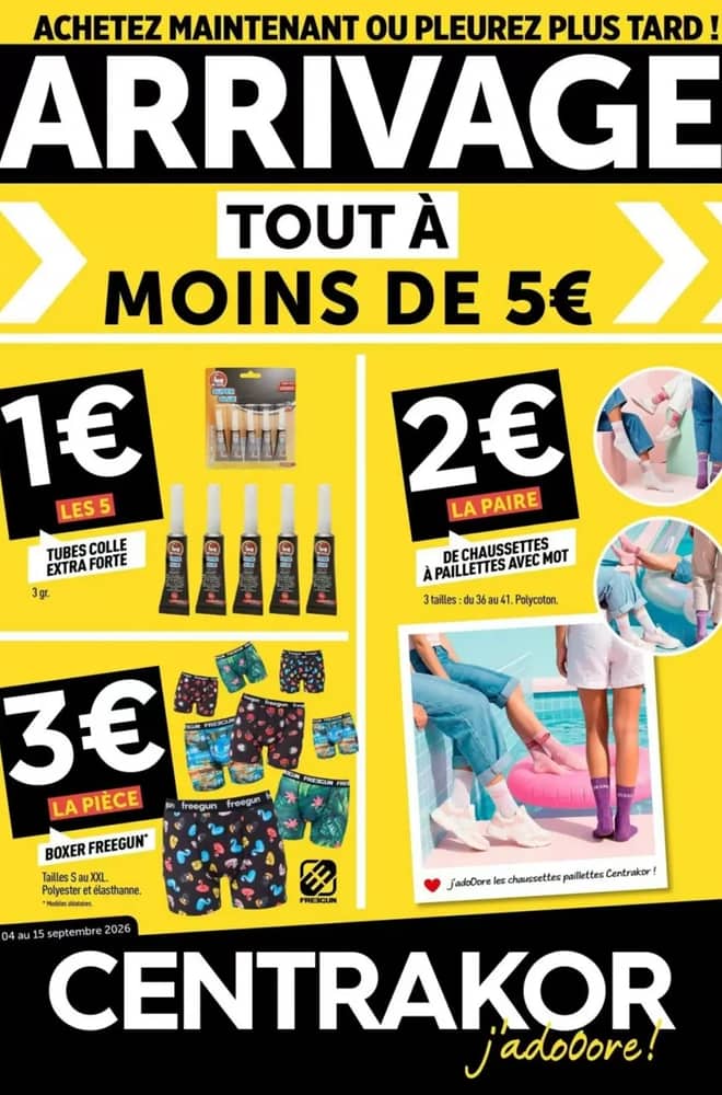 Couverture du catalogue Centrakor, valable 4–15 septembre 2026