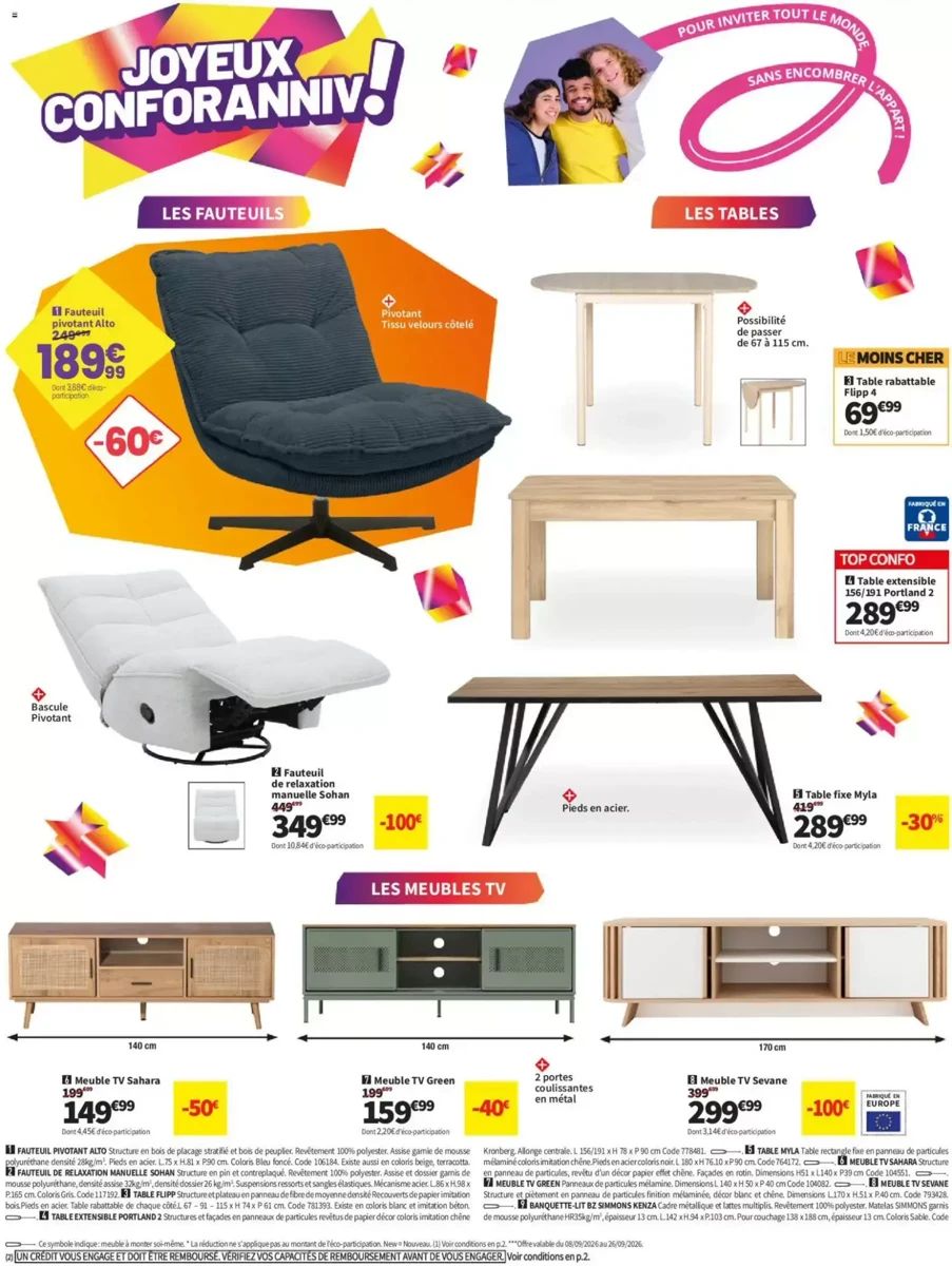 Catalogue Conforama, page 4 sur 22