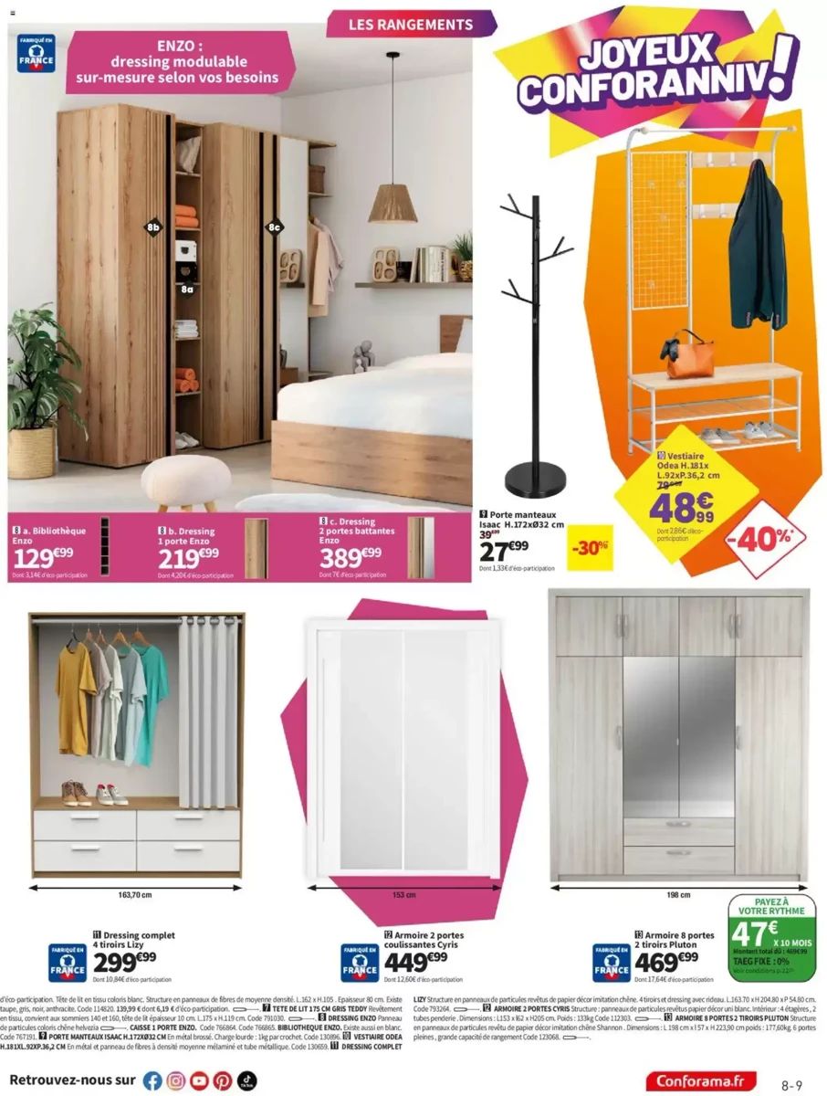 Catalogue Conforama, page 9 sur 22