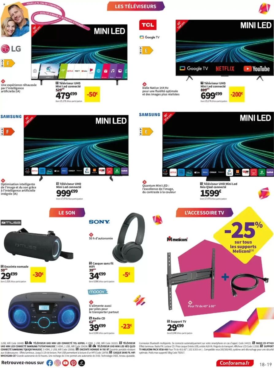 Catalogue Conforama, page 19 sur 22