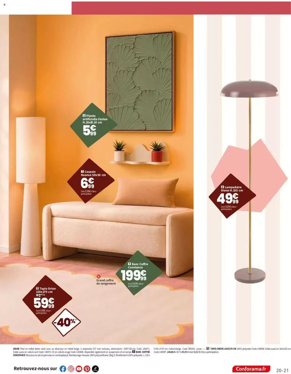Catalogue Conforama, page 21 sur 22