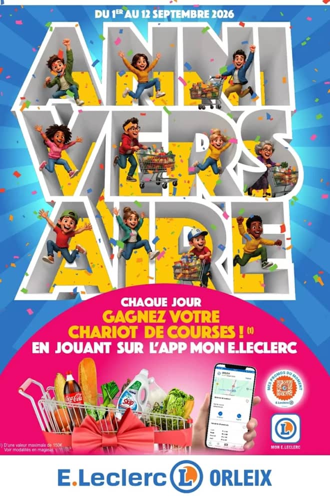 Couverture du catalogue E.Leclerc, valable 1–12 septembre 2026